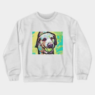 The happy Yellow Lab Love of My Life Crewneck Sweatshirt